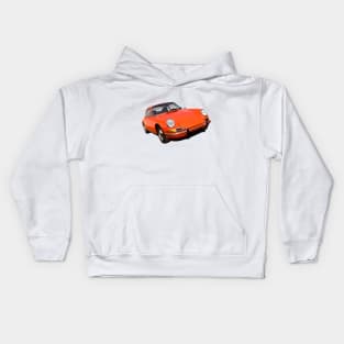 Porsche 911 in orange Kids Hoodie